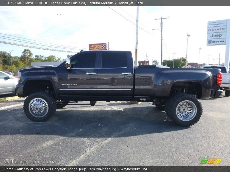 Iridium Metallic / Denali Jet Black 2015 GMC Sierra 3500HD Denali Crew Cab 4x4