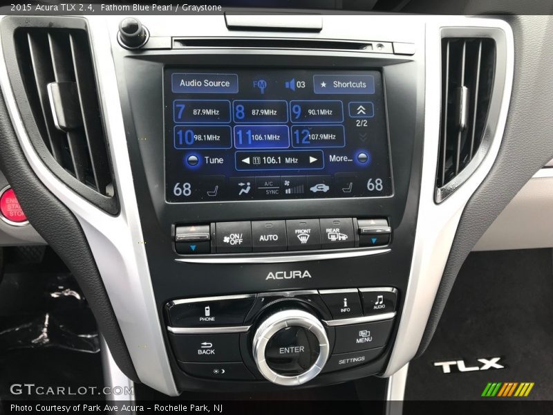 Fathom Blue Pearl / Graystone 2015 Acura TLX 2.4