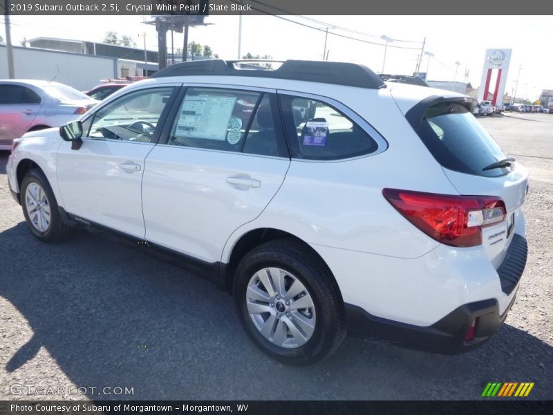Crystal White Pearl / Slate Black 2019 Subaru Outback 2.5i