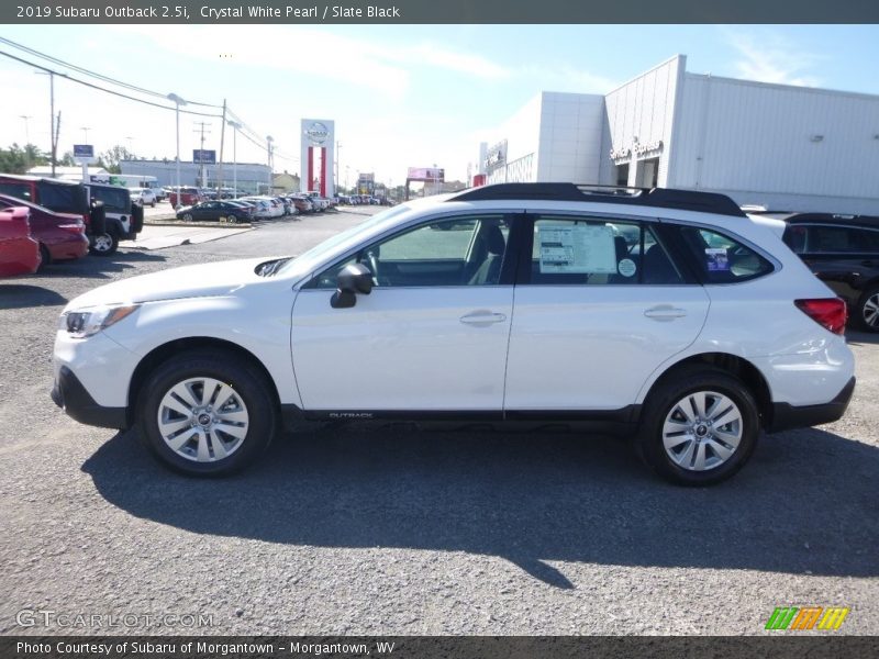Crystal White Pearl / Slate Black 2019 Subaru Outback 2.5i