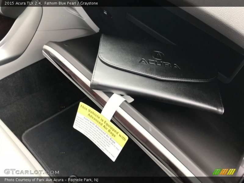 Fathom Blue Pearl / Graystone 2015 Acura TLX 2.4