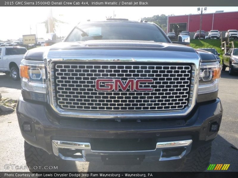 Iridium Metallic / Denali Jet Black 2015 GMC Sierra 3500HD Denali Crew Cab 4x4