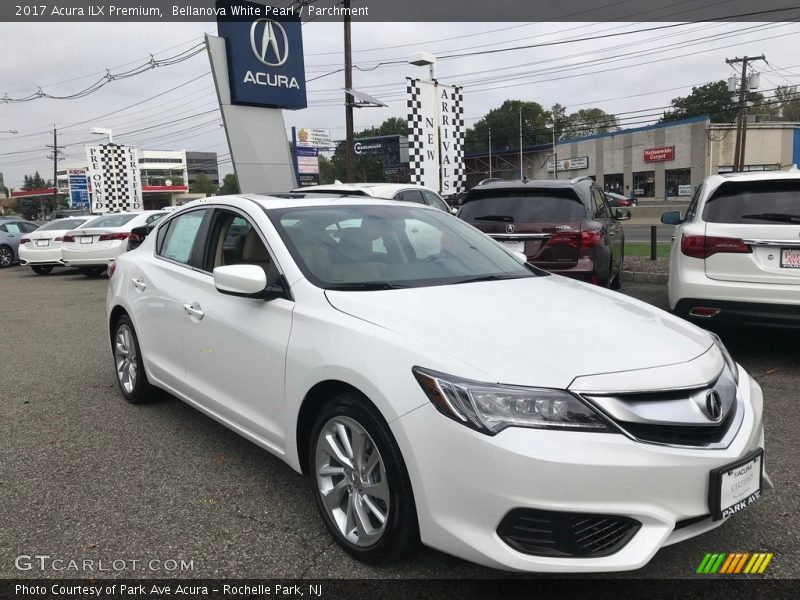 Bellanova White Pearl / Parchment 2017 Acura ILX Premium