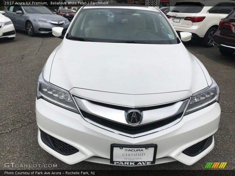 Bellanova White Pearl / Parchment 2017 Acura ILX Premium