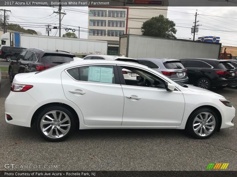 Bellanova White Pearl / Parchment 2017 Acura ILX Premium