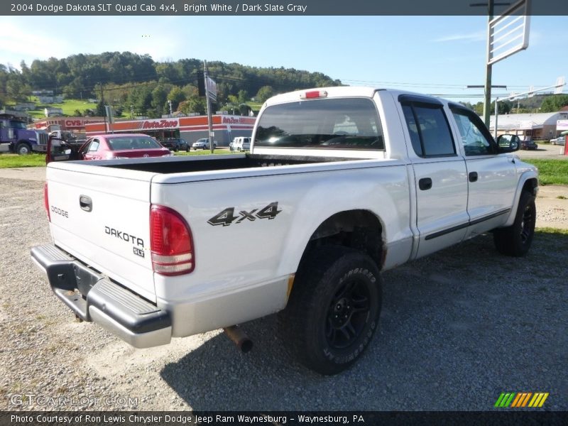 Bright White / Dark Slate Gray 2004 Dodge Dakota SLT Quad Cab 4x4