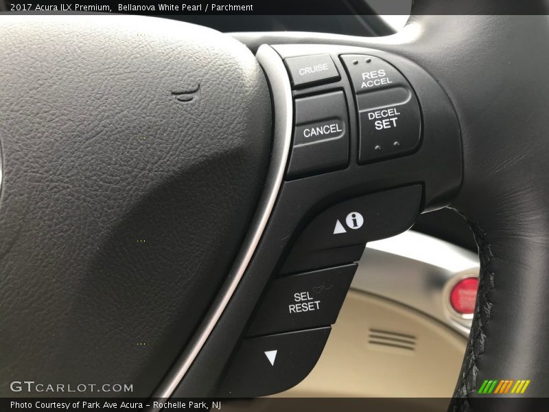 Bellanova White Pearl / Parchment 2017 Acura ILX Premium