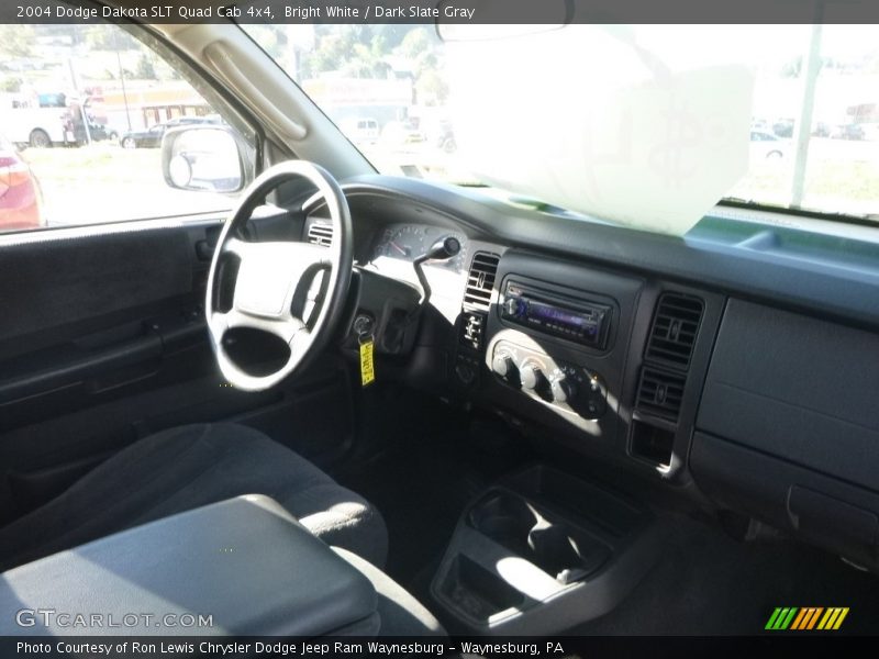 Bright White / Dark Slate Gray 2004 Dodge Dakota SLT Quad Cab 4x4