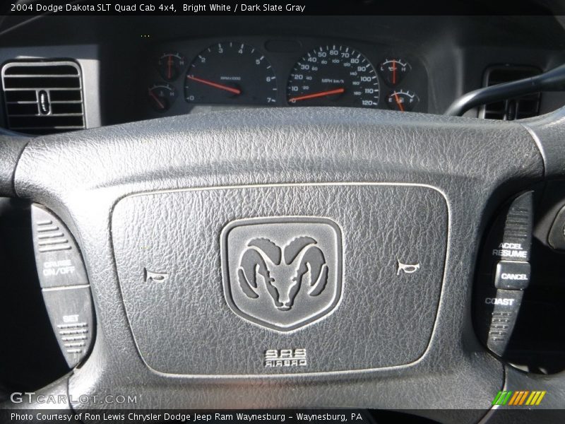 Bright White / Dark Slate Gray 2004 Dodge Dakota SLT Quad Cab 4x4