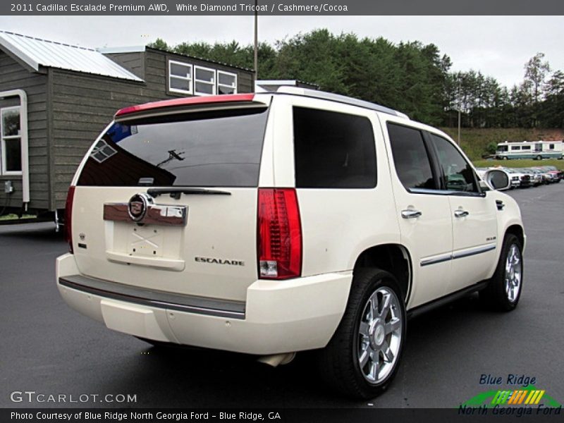 White Diamond Tricoat / Cashmere/Cocoa 2011 Cadillac Escalade Premium AWD