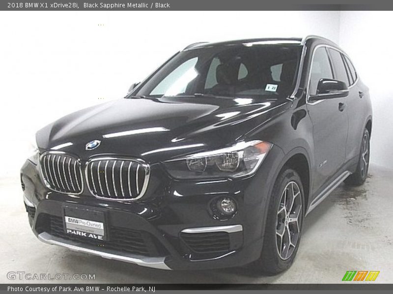 Black Sapphire Metallic / Black 2018 BMW X1 xDrive28i