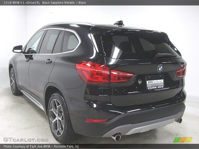 Black Sapphire Metallic / Black 2018 BMW X1 xDrive28i