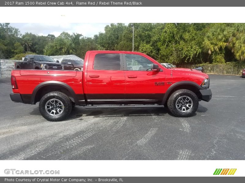 Flame Red / Rebel Theme Red/Black 2017 Ram 1500 Rebel Crew Cab 4x4