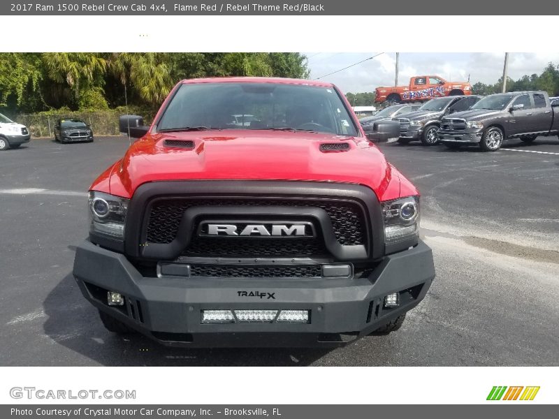 Flame Red / Rebel Theme Red/Black 2017 Ram 1500 Rebel Crew Cab 4x4