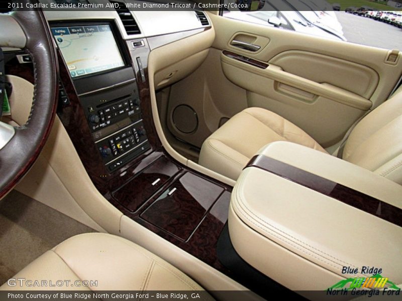 White Diamond Tricoat / Cashmere/Cocoa 2011 Cadillac Escalade Premium AWD