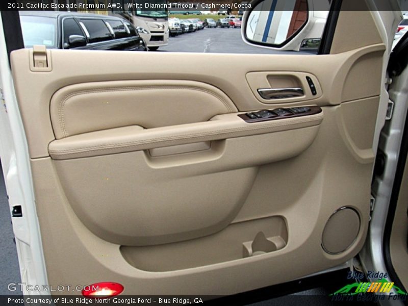 White Diamond Tricoat / Cashmere/Cocoa 2011 Cadillac Escalade Premium AWD
