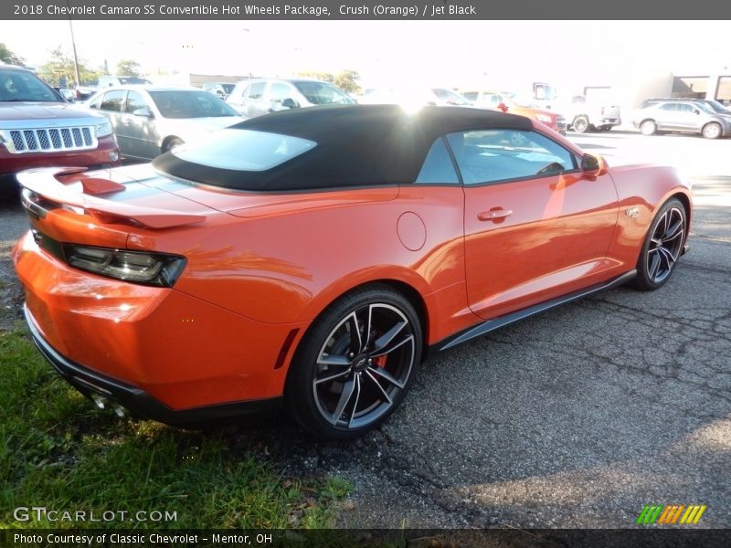 Crush (Orange) / Jet Black 2018 Chevrolet Camaro SS Convertible Hot Wheels Package