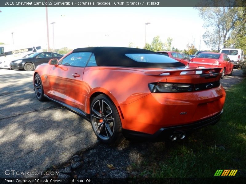 Crush (Orange) / Jet Black 2018 Chevrolet Camaro SS Convertible Hot Wheels Package
