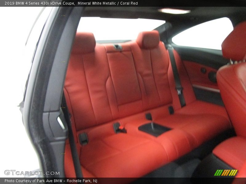 Mineral White Metallic / Coral Red 2019 BMW 4 Series 430i xDrive Coupe