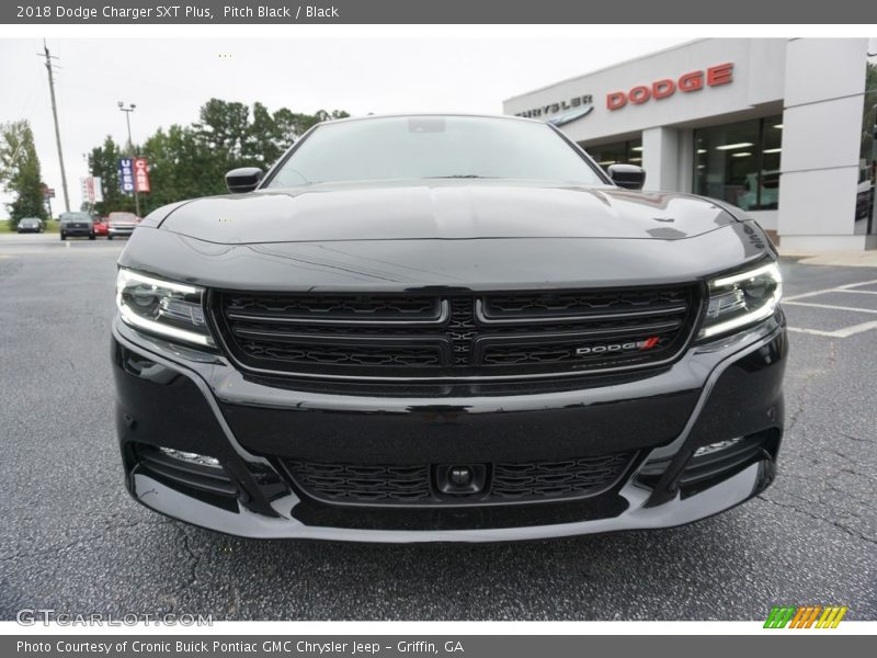 Pitch Black / Black 2018 Dodge Charger SXT Plus