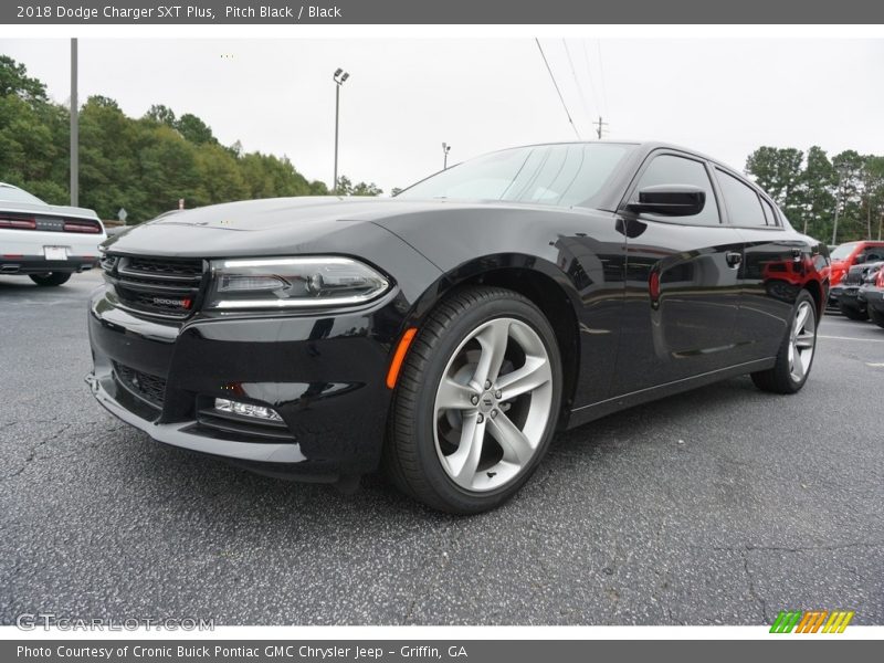 Pitch Black / Black 2018 Dodge Charger SXT Plus