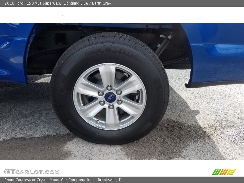 Lightning Blue / Earth Gray 2018 Ford F150 XLT SuperCab