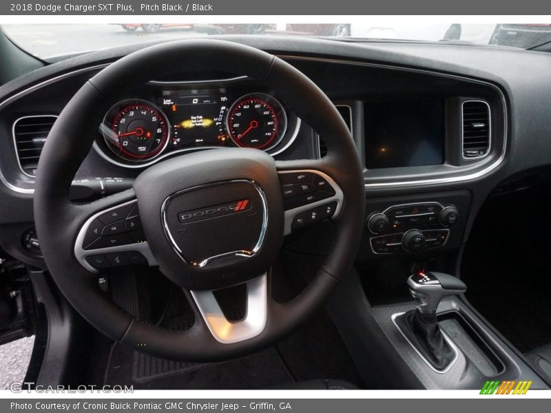 Pitch Black / Black 2018 Dodge Charger SXT Plus