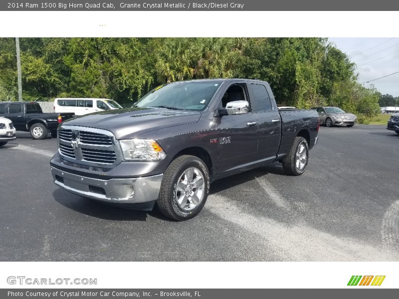 Granite Crystal Metallic / Black/Diesel Gray 2014 Ram 1500 Big Horn Quad Cab
