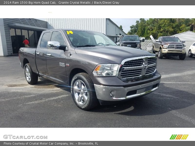 Granite Crystal Metallic / Black/Diesel Gray 2014 Ram 1500 Big Horn Quad Cab