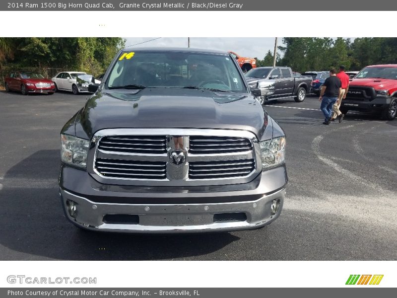 Granite Crystal Metallic / Black/Diesel Gray 2014 Ram 1500 Big Horn Quad Cab