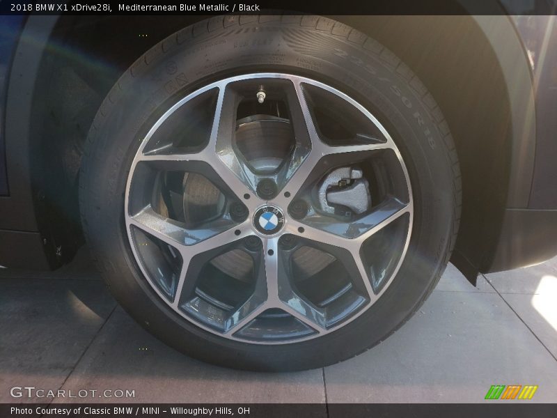 Mediterranean Blue Metallic / Black 2018 BMW X1 xDrive28i