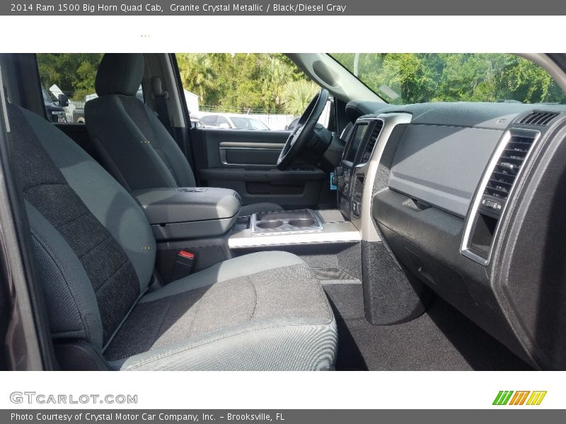 Granite Crystal Metallic / Black/Diesel Gray 2014 Ram 1500 Big Horn Quad Cab