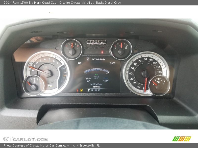 Granite Crystal Metallic / Black/Diesel Gray 2014 Ram 1500 Big Horn Quad Cab