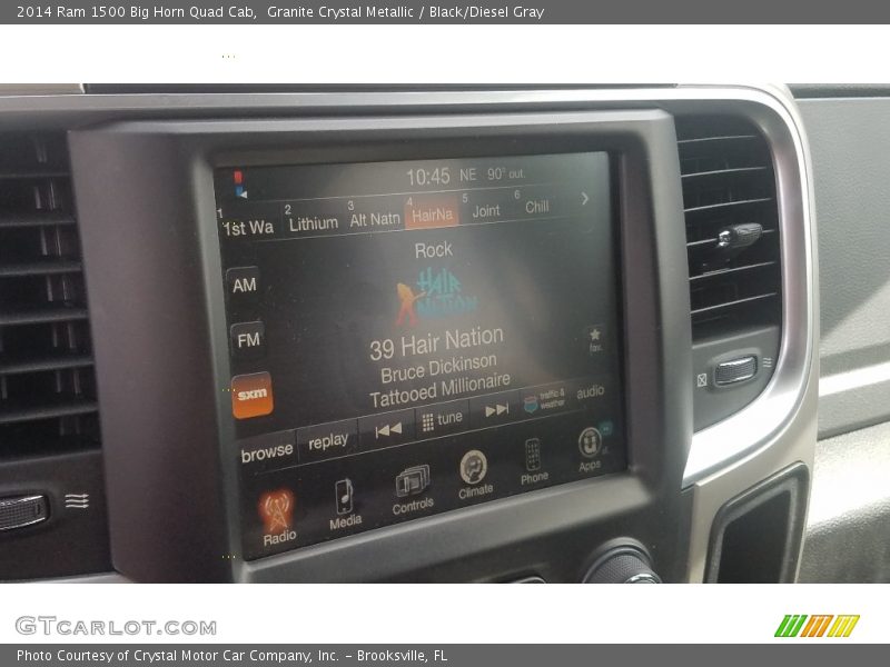 Granite Crystal Metallic / Black/Diesel Gray 2014 Ram 1500 Big Horn Quad Cab