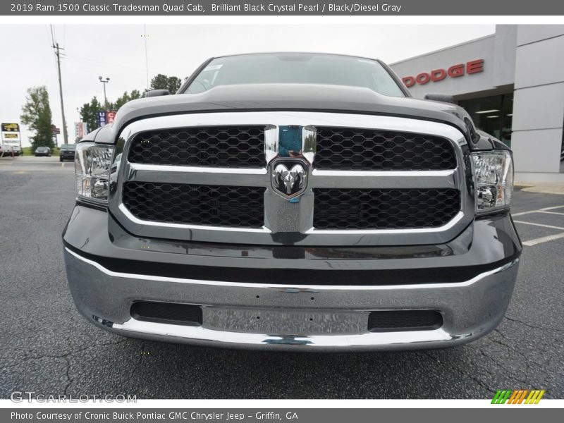 Brilliant Black Crystal Pearl / Black/Diesel Gray 2019 Ram 1500 Classic Tradesman Quad Cab