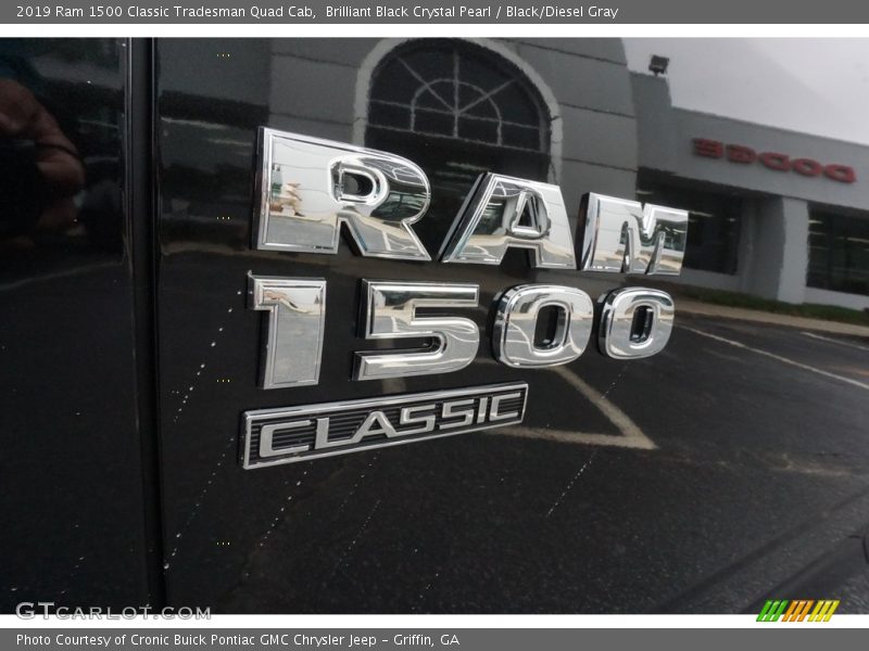 Brilliant Black Crystal Pearl / Black/Diesel Gray 2019 Ram 1500 Classic Tradesman Quad Cab