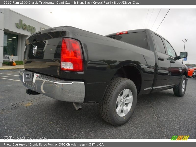 Brilliant Black Crystal Pearl / Black/Diesel Gray 2019 Ram 1500 Classic Tradesman Quad Cab