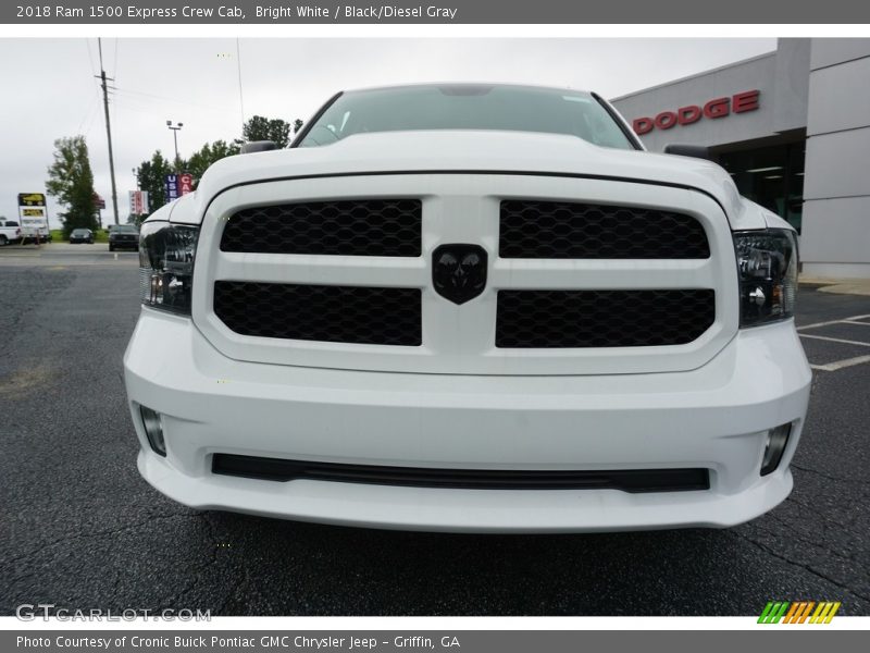 Bright White / Black/Diesel Gray 2018 Ram 1500 Express Crew Cab