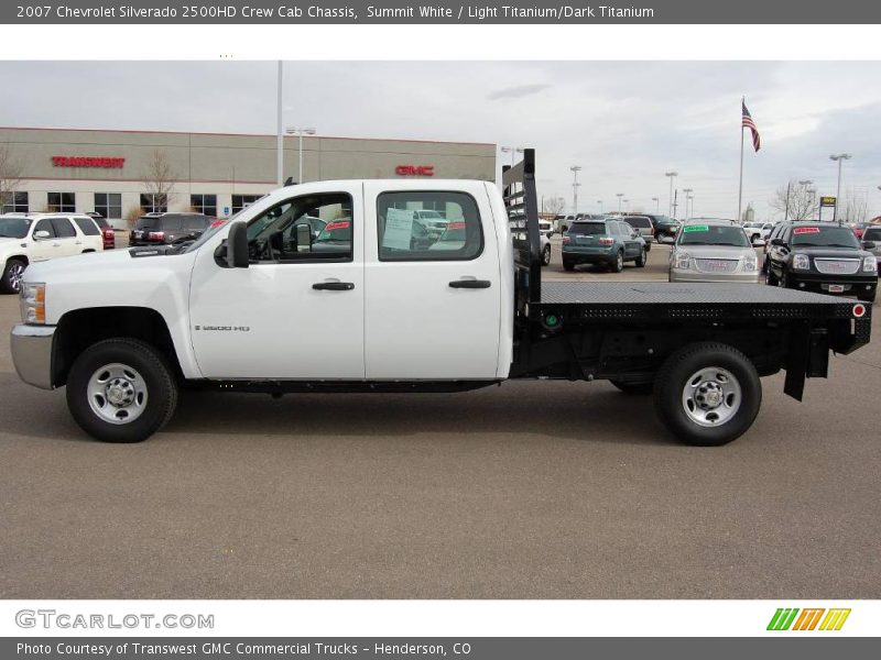 Summit White / Light Titanium/Dark Titanium 2007 Chevrolet Silverado 2500HD Crew Cab Chassis