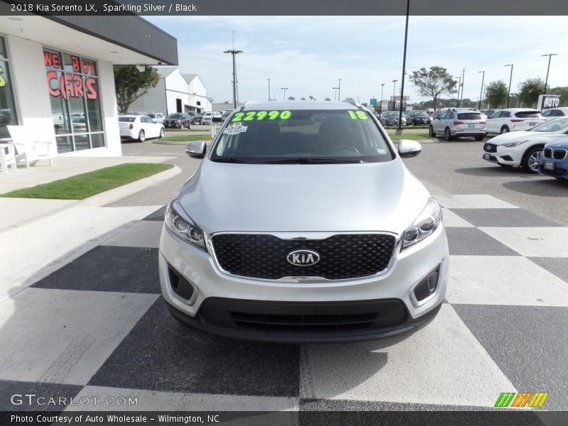 Sparkling Silver / Black 2018 Kia Sorento LX