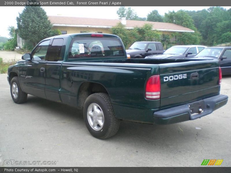 Forest Green Pearl / Agate 2000 Dodge Dakota Sport Extended Cab