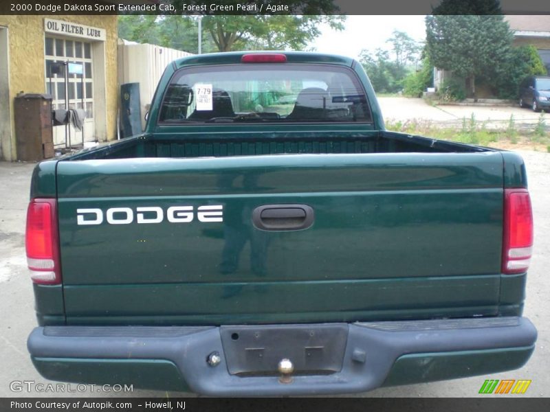 Forest Green Pearl / Agate 2000 Dodge Dakota Sport Extended Cab