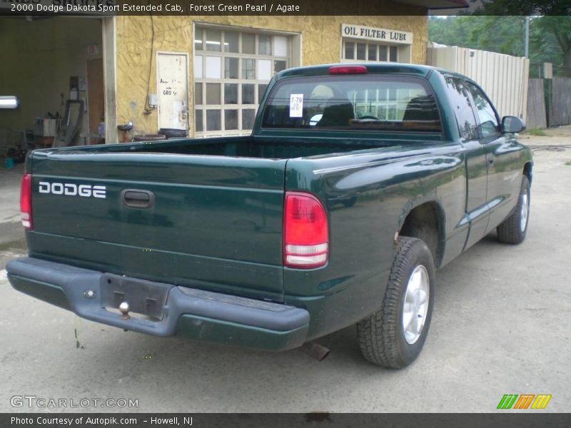 Forest Green Pearl / Agate 2000 Dodge Dakota Sport Extended Cab