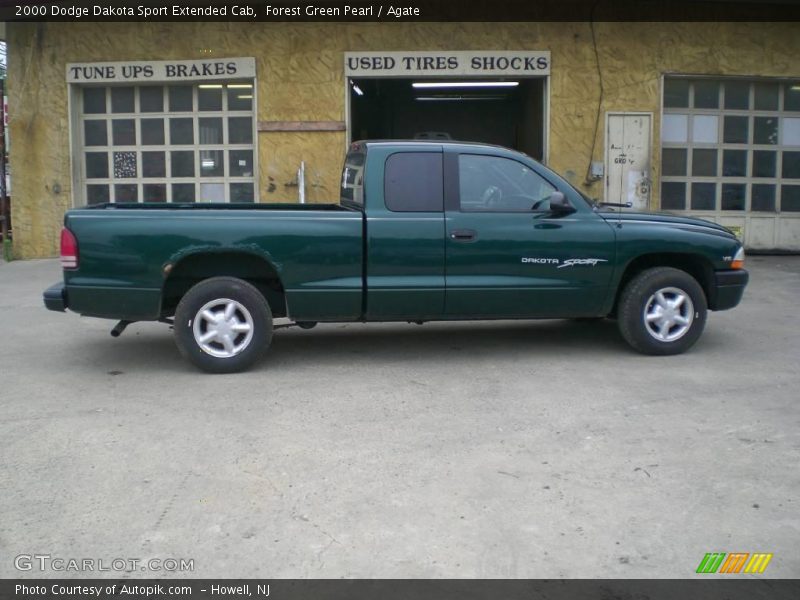 Forest Green Pearl / Agate 2000 Dodge Dakota Sport Extended Cab