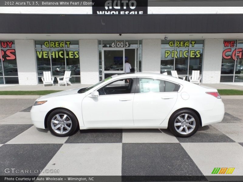 Bellanova White Pearl / Ebony 2012 Acura TL 3.5