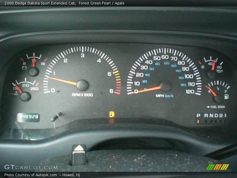 Forest Green Pearl / Agate 2000 Dodge Dakota Sport Extended Cab