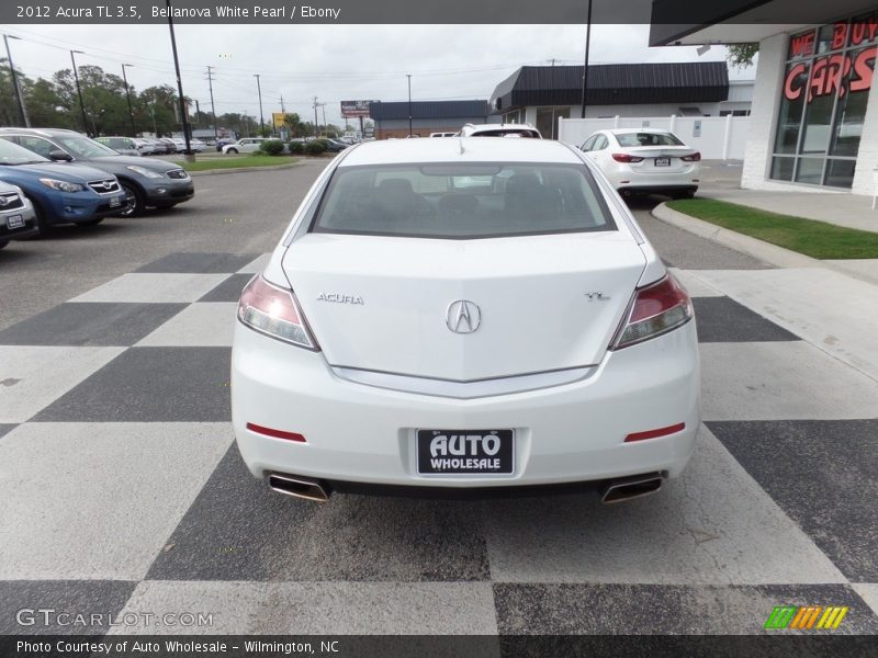 Bellanova White Pearl / Ebony 2012 Acura TL 3.5