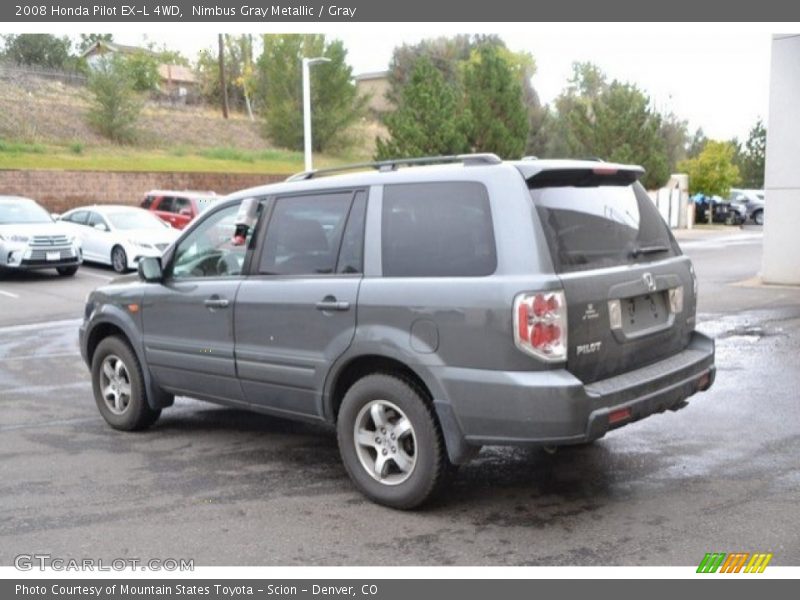 Nimbus Gray Metallic / Gray 2008 Honda Pilot EX-L 4WD