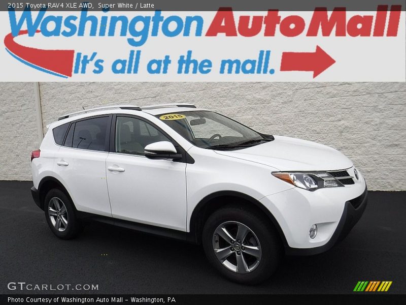 Super White / Latte 2015 Toyota RAV4 XLE AWD