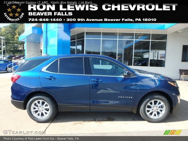 Kinetic Blue Metallic / Jet Black 2019 Chevrolet Equinox LT AWD